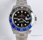 Noob Factory V10 Swiss 3135 Rolex GMT Master II Blue Black Replica Watch